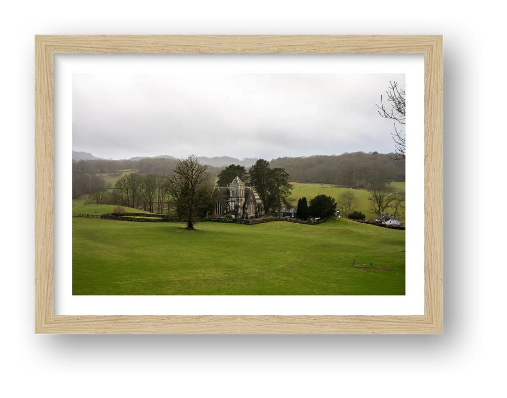 Church in the Rolling Hills — framed