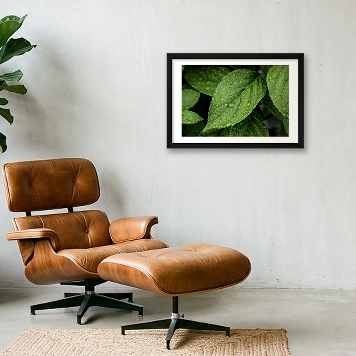 Raindrops — 45×30cm, 18×12" Black Frame