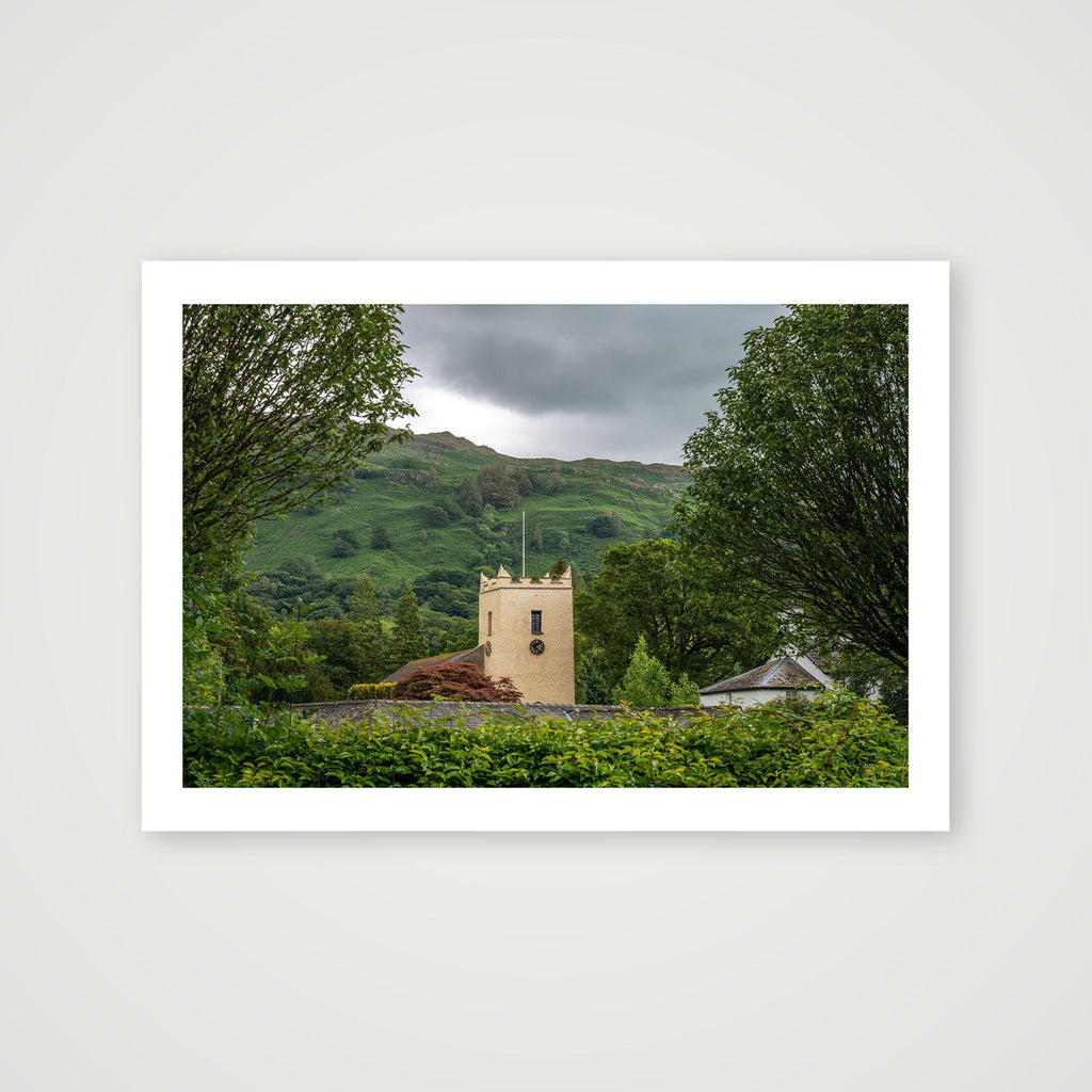 Church in Summer — A4 (30×21cm, 12×8") Print only