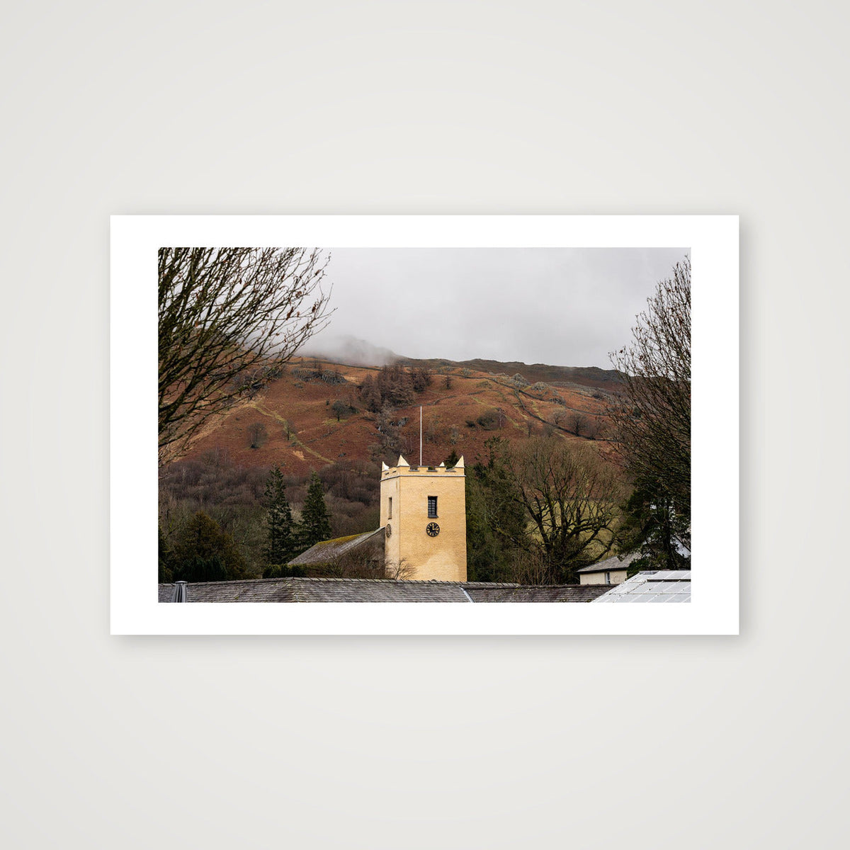 Church in Winter — 45×30cm, 18×12" Print only