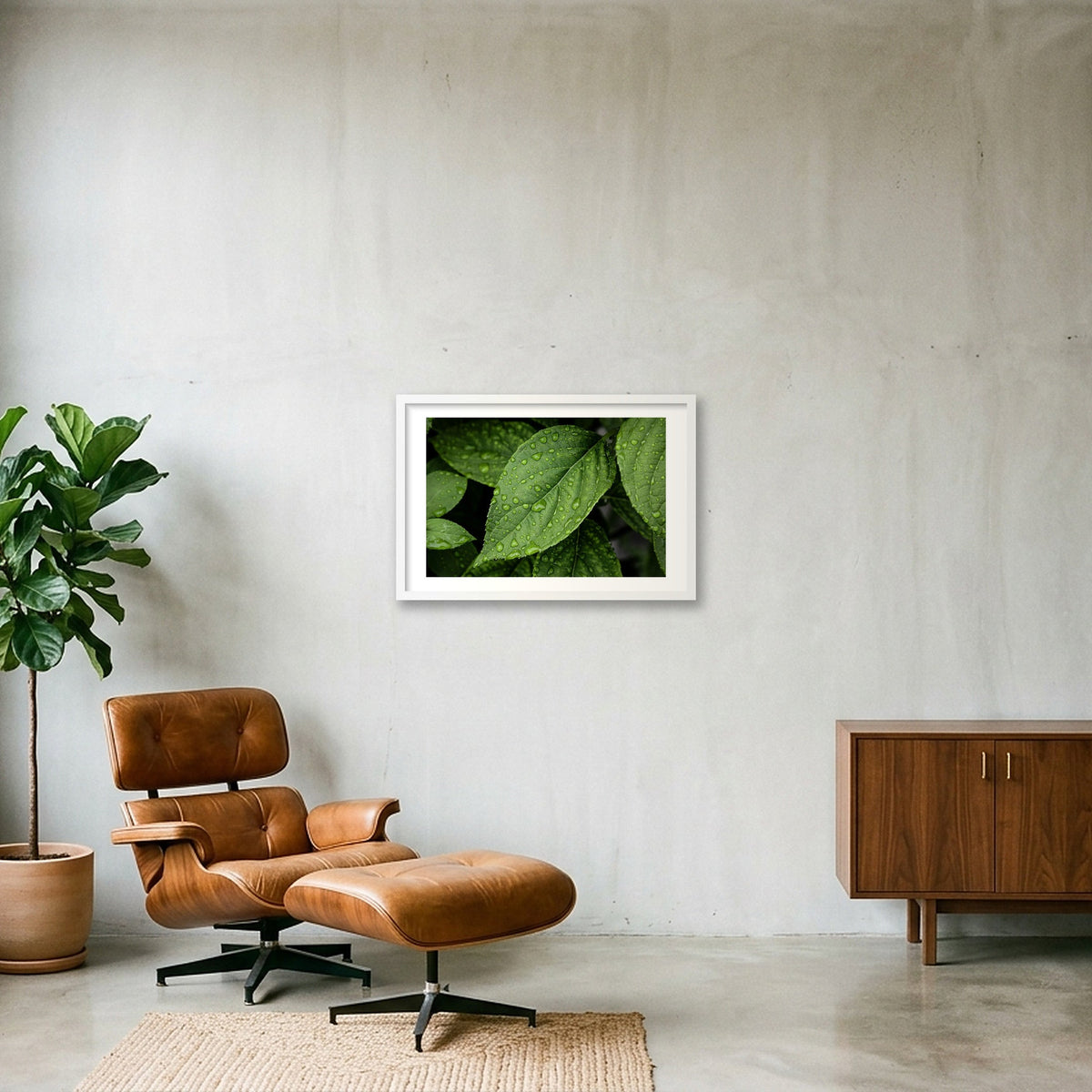 Raindrops — 60×40cm, 24×16" White Frame
