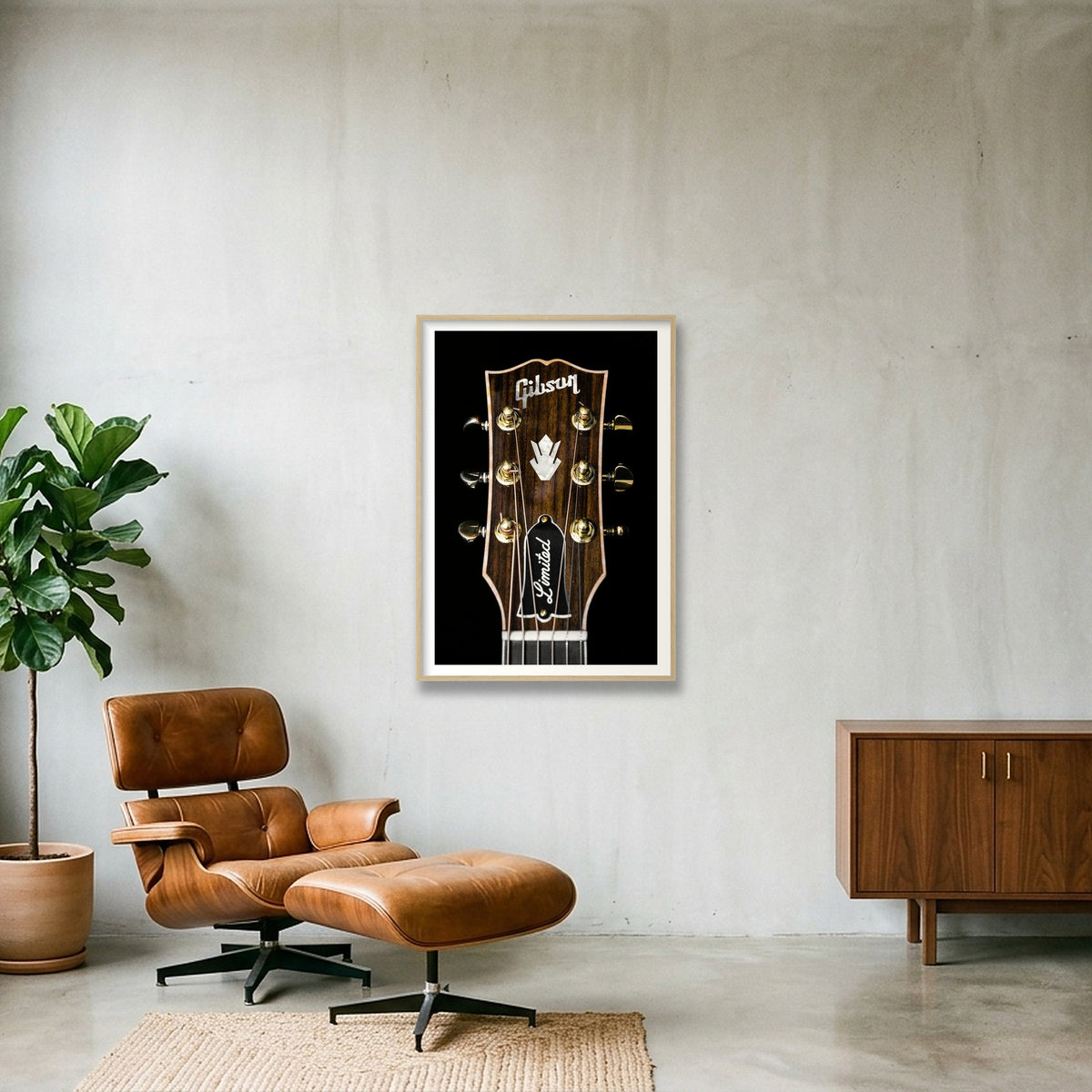 Acoustic — 70×100cm, 28×39" Oak Frame