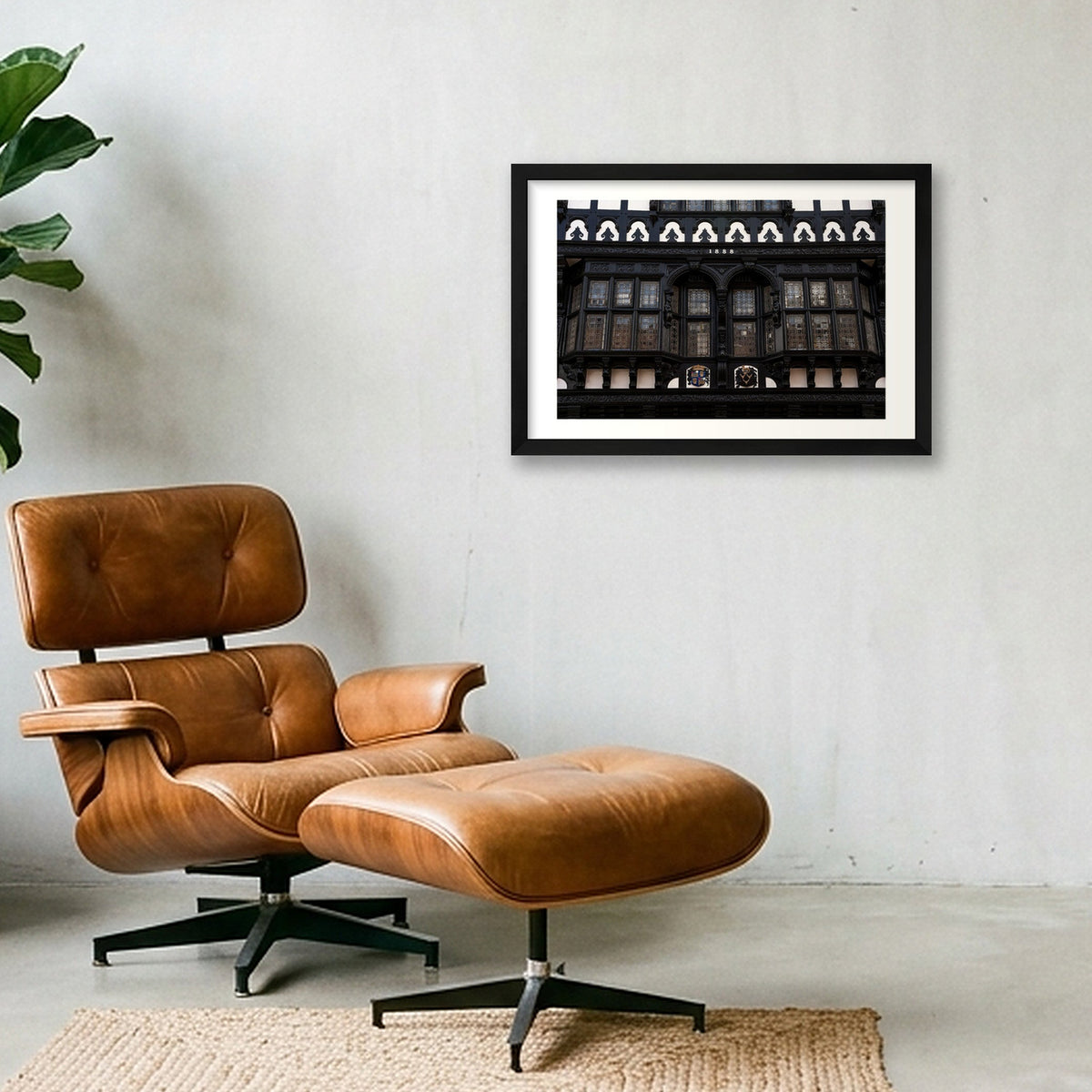 Architectural Woodwork — 45×30cm, 18×12" Black Frame