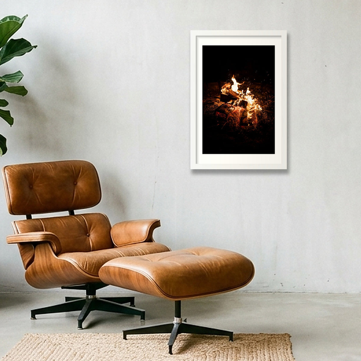 Embers — 30×45cm, 12×18" White Frame