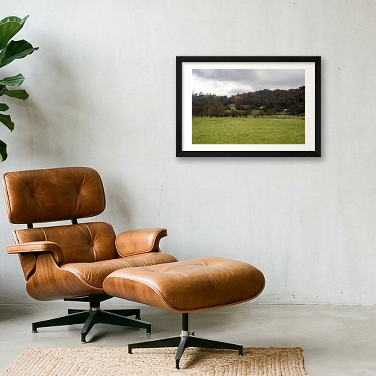 House on the Hills — 45×30cm, 18×12" Black Frame