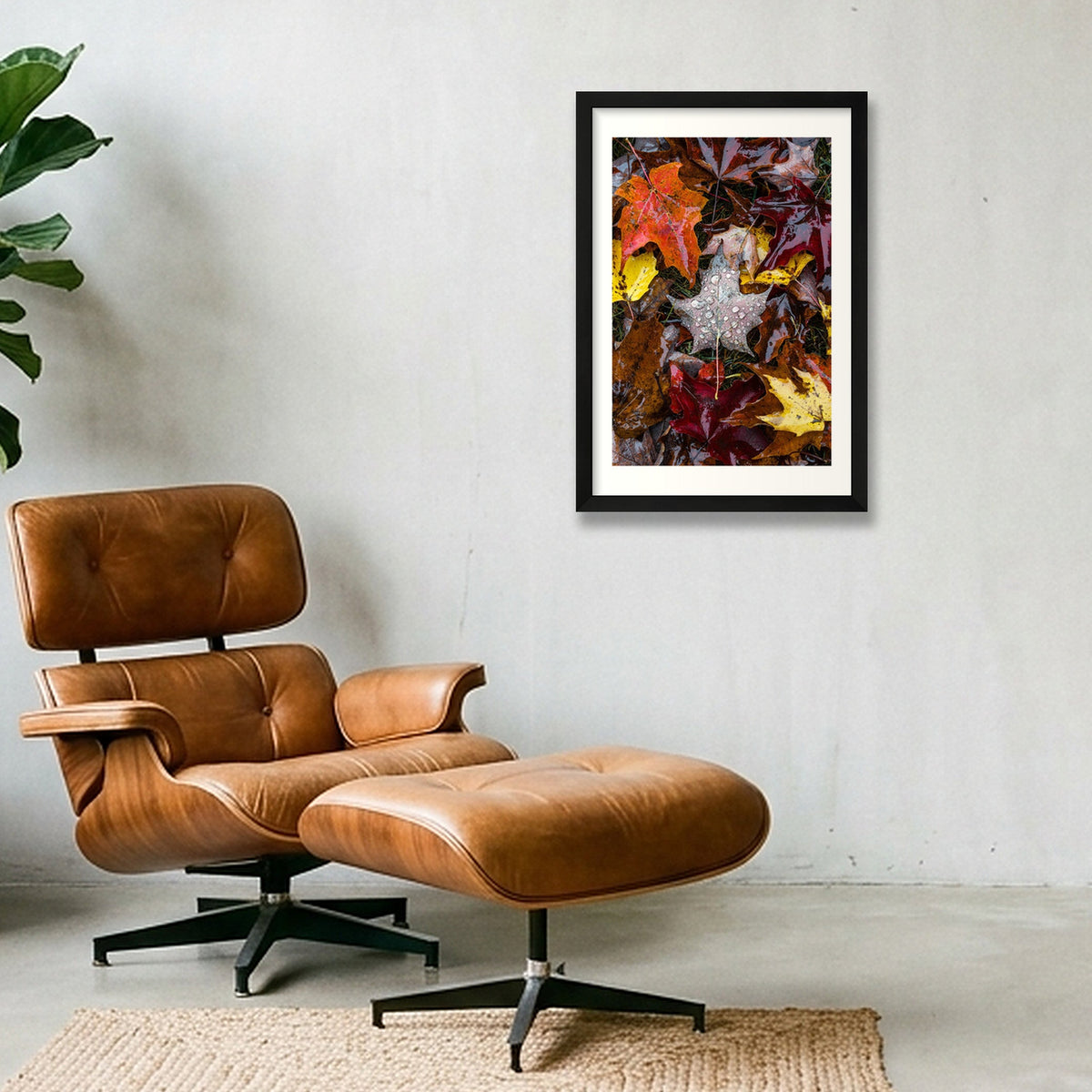 Maple Leaf — 30×45cm, 12×18" Black Frame