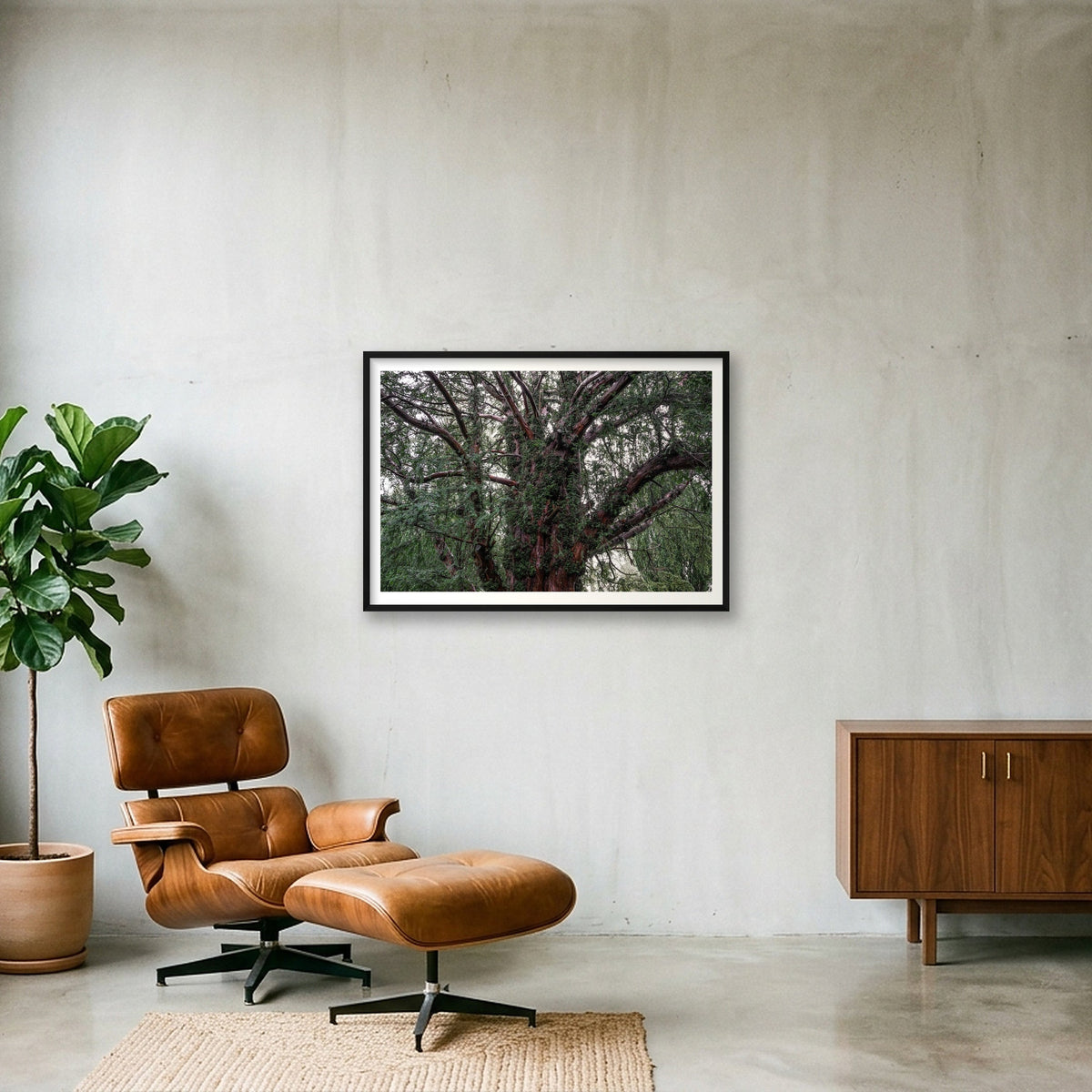 Overgrowth — 100×70cm, 39×28" Black Frame