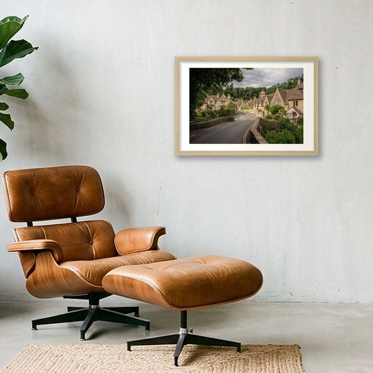Castle Combe — 45×30cm, 18×12" Oak Frame