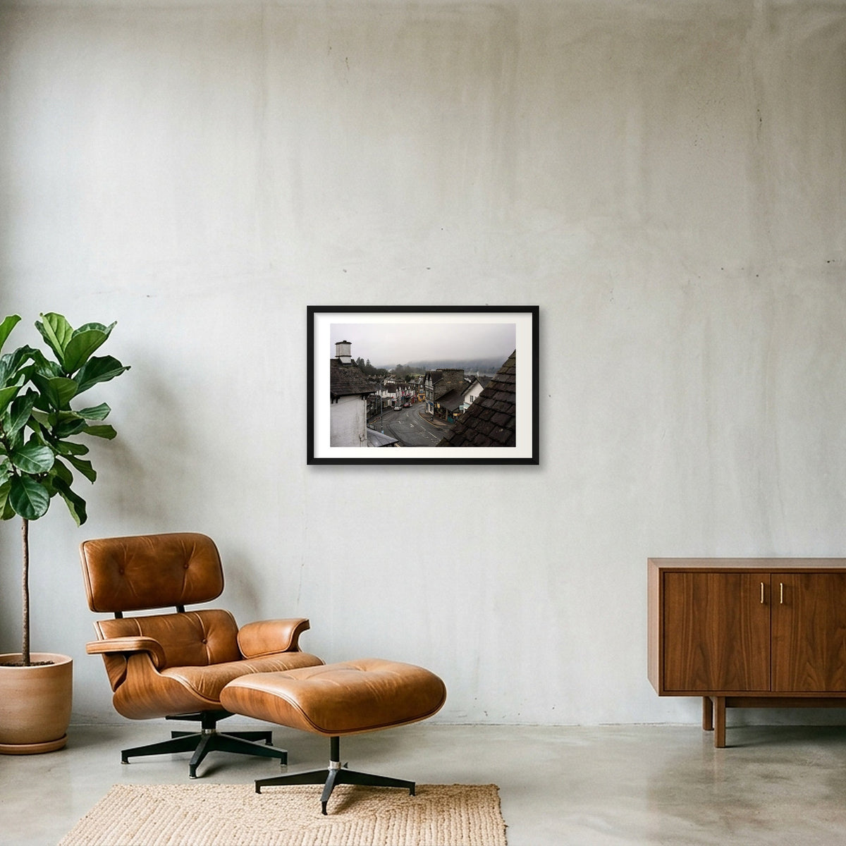 Morning Fog — 60×40cm, 24×16" Black Frame
