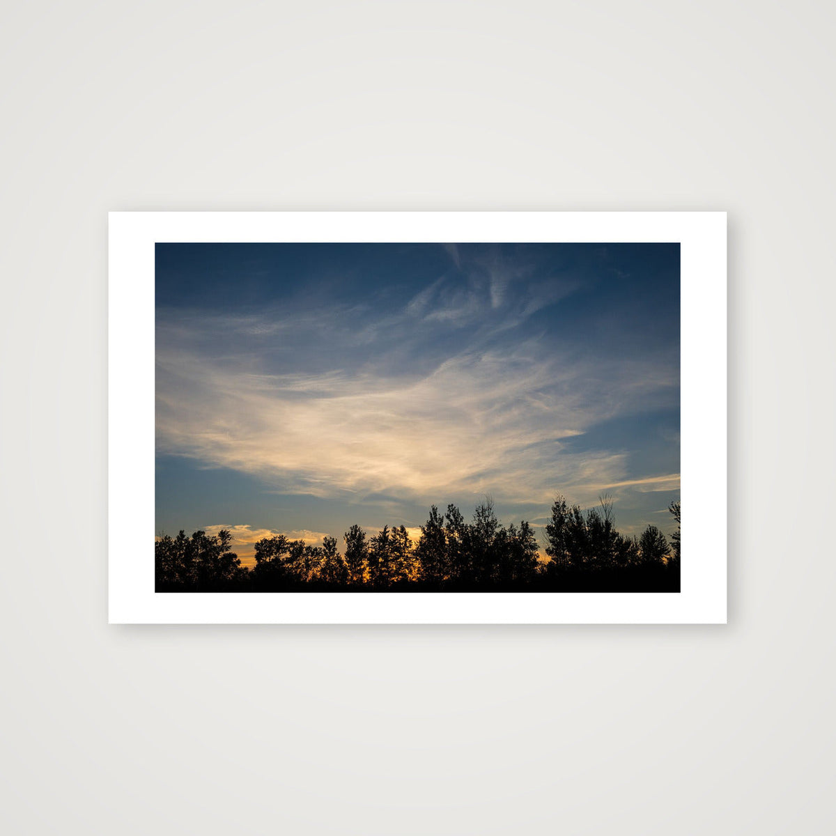 Sunset Over the Trees — 60×40cm, 24×16" Print only