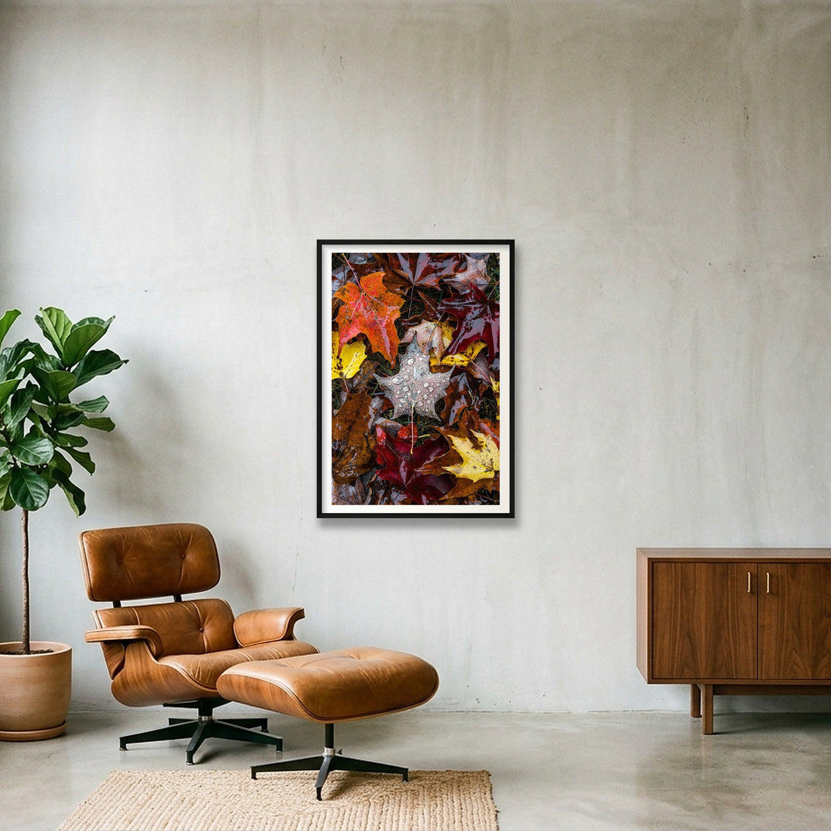 Maple Leaf — 70×100cm, 28×39" Black Frame