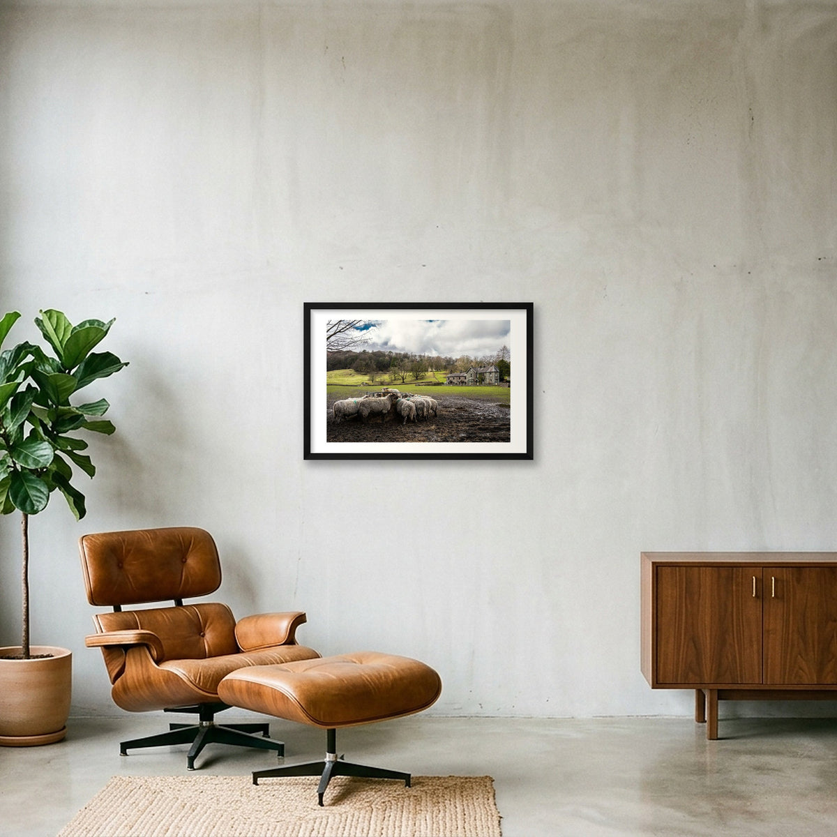 Lunch Time — 60×40cm, 24×16" Black Frame