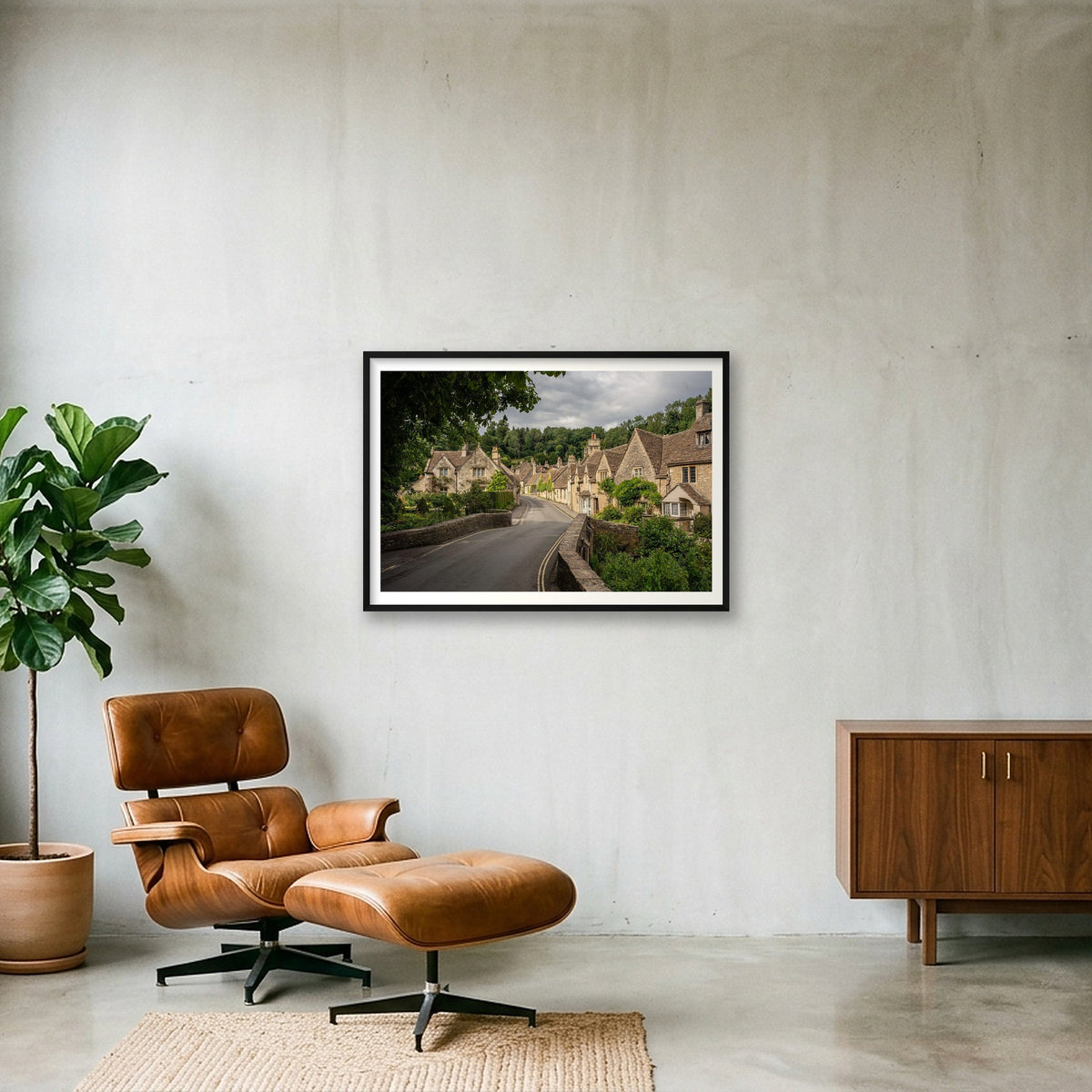 Castle Combe — 100×70cm, 39×28" Black Frame