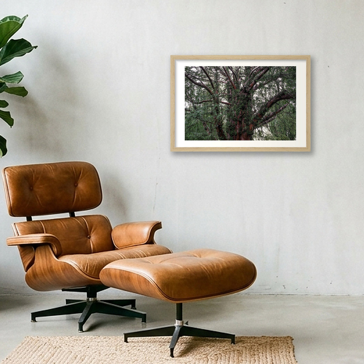 Overgrowth — 45×30cm, 18×12" Oak Frame