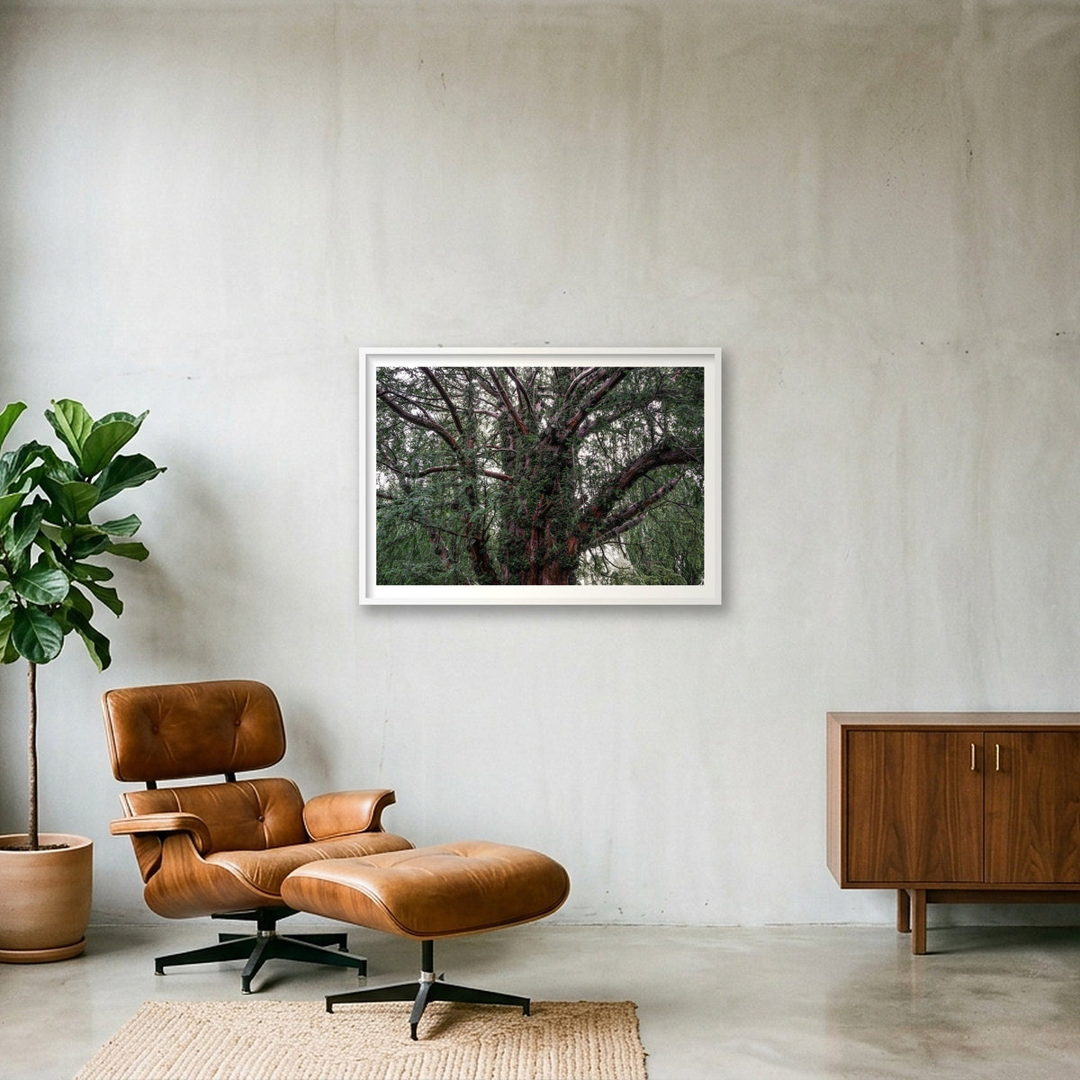 Overgrowth — 100×70cm, 39×28" White Frame