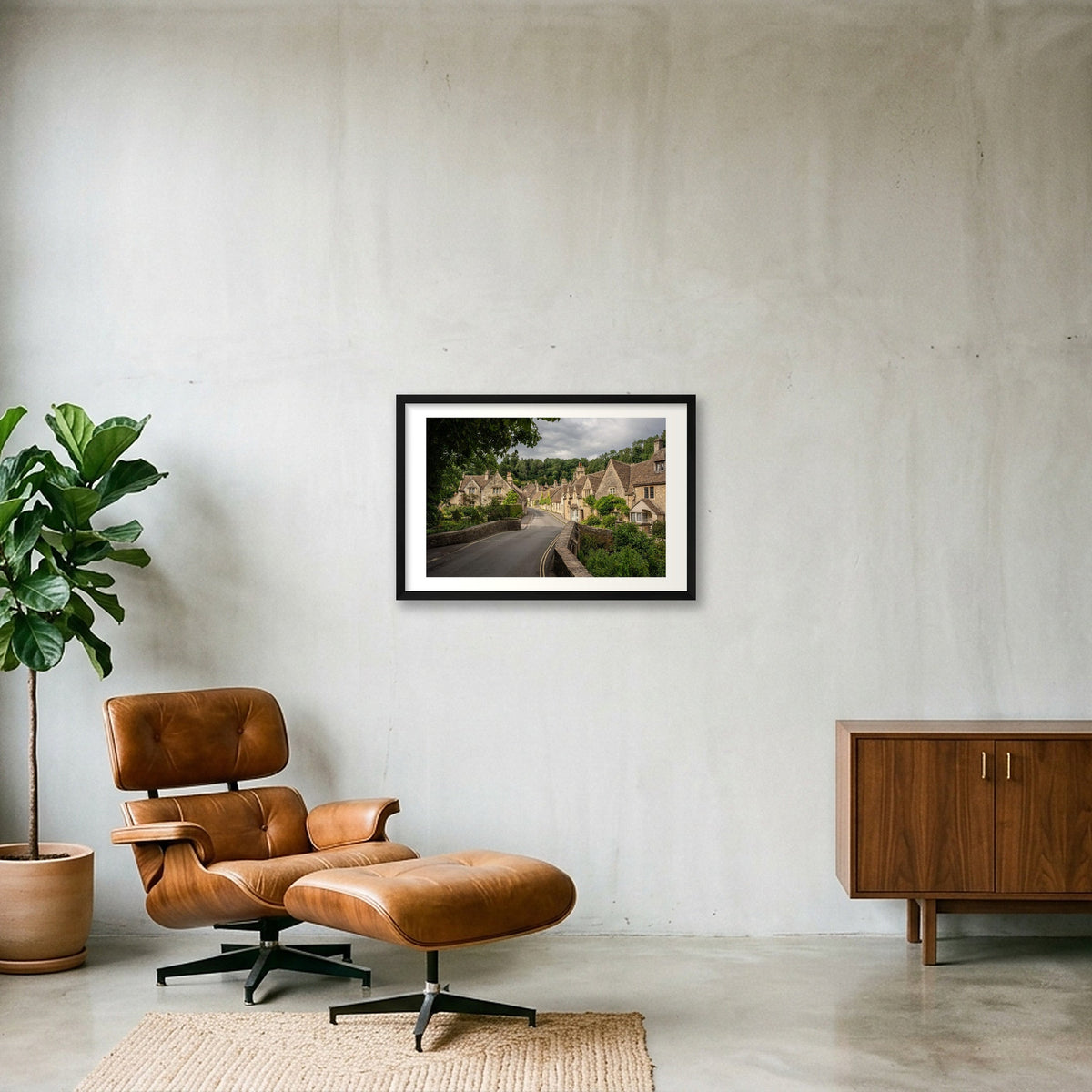 Castle Combe — 60×40cm, 24×16" Black Frame