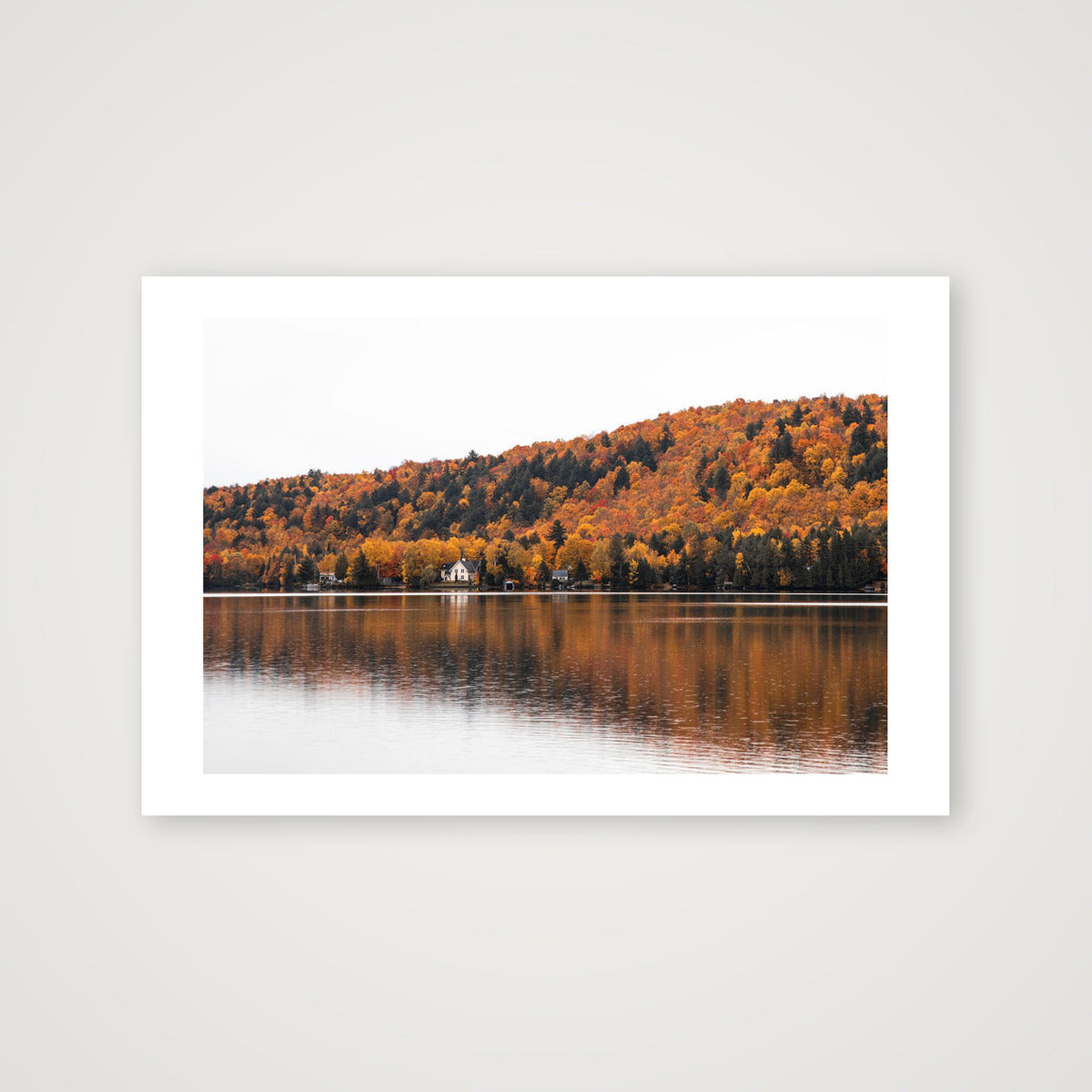 Lakeside in the Fall — 45×30cm, 18×12" Print only