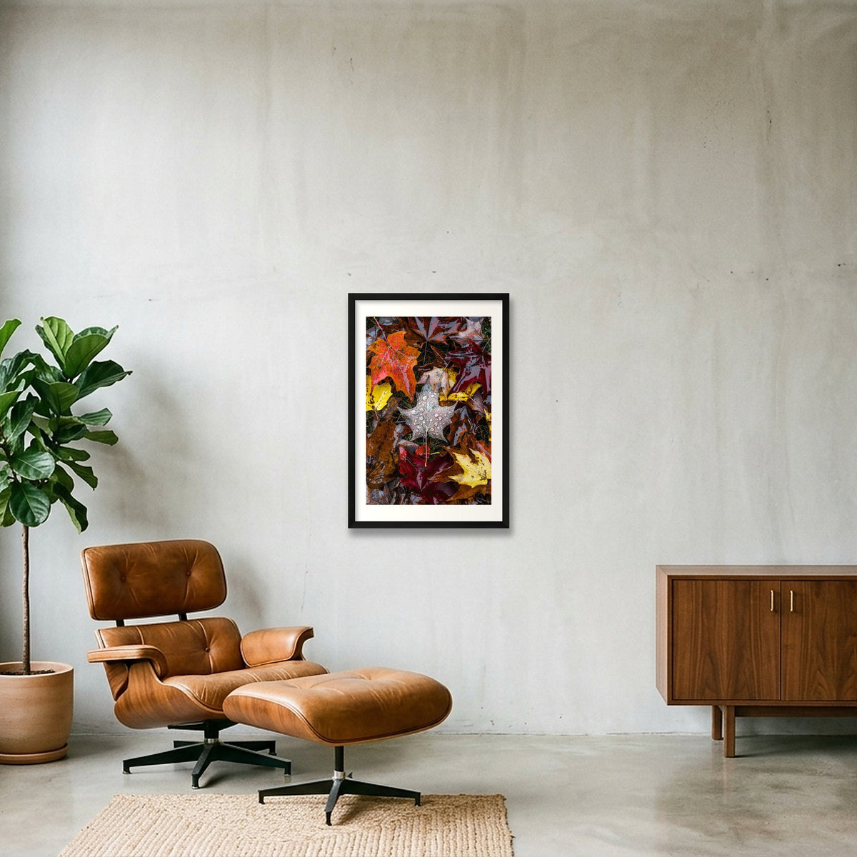 Maple Leaf — 40×60cm, 16×24" Black Frame