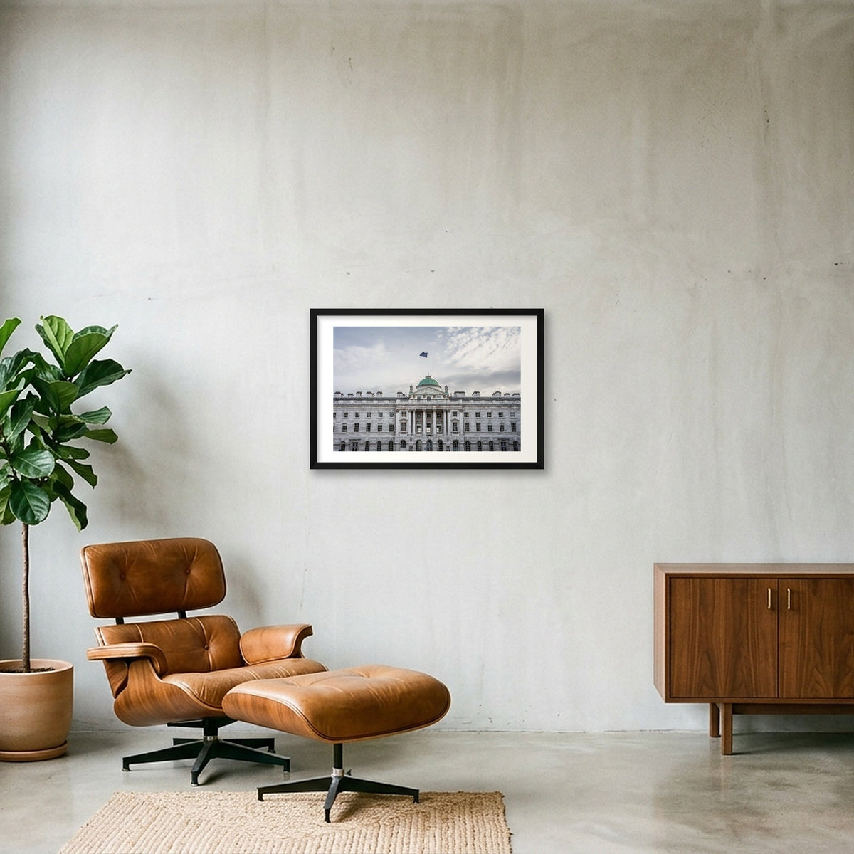 Masonry — 60×40cm, 24×16" Black Frame