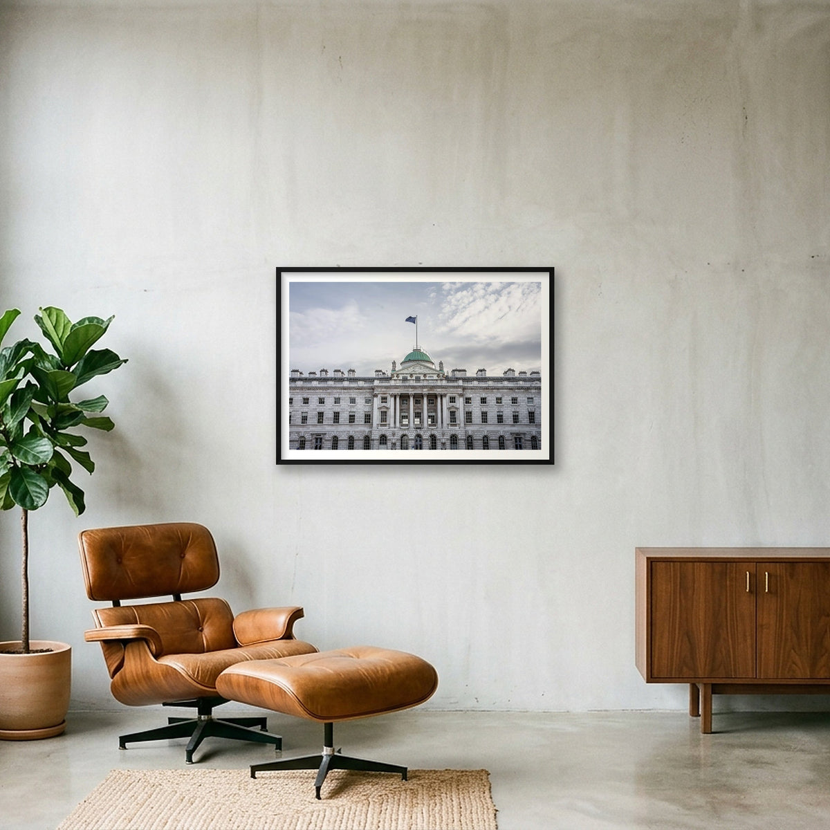Masonry — 100×70cm, 39×28" Black Frame