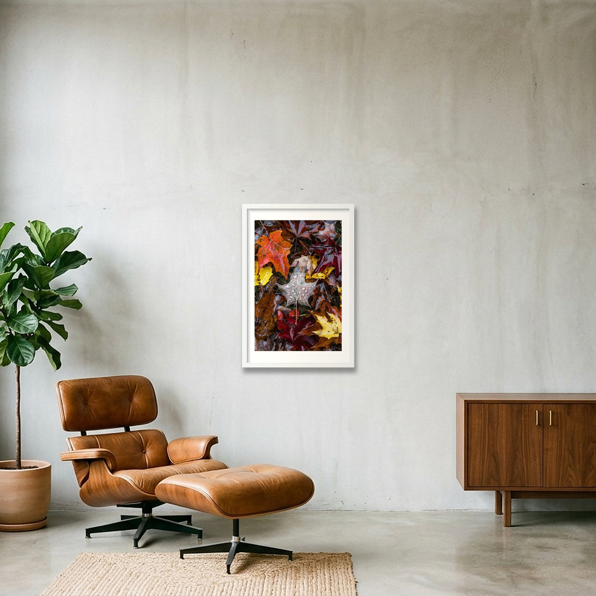Maple Leaf — 40×60cm, 16×24" White Frame