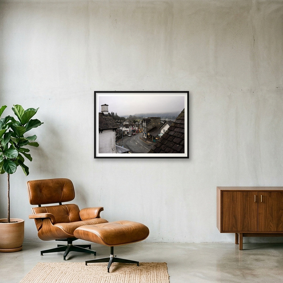 Morning Fog — 100×70cm, 39×28" Black Frame