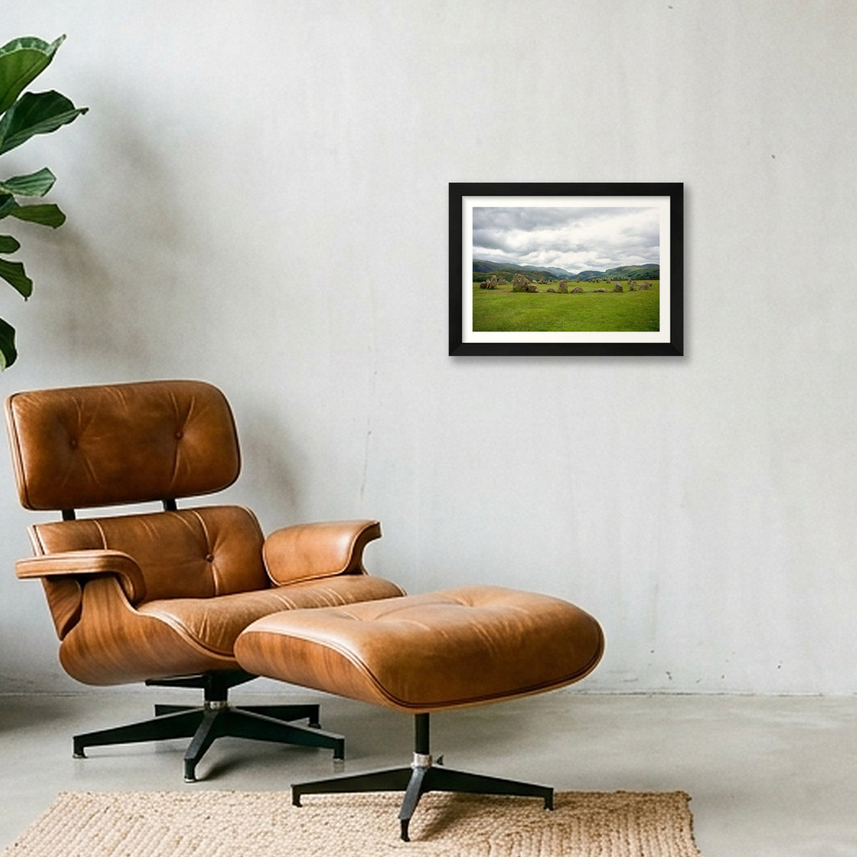 Stone Circle — A4 (30×21cm, 12×8") Black Frame