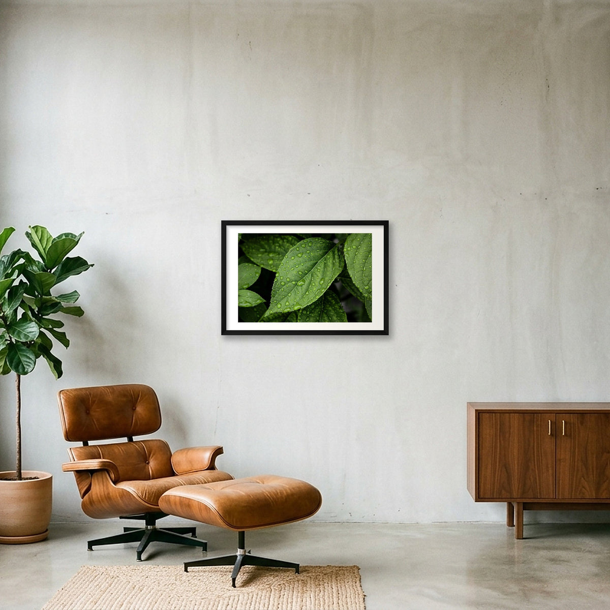 Raindrops — 60×40cm, 24×16" Black Frame